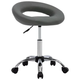 Grauer Arbeitsstuhl aus Kunstleder mit Rollen von vidaXL, Bürostühle - Ref: Foro24-323668, Preis: 71,10 €, Rabatt: %