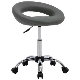 Gray synthetic leather work chair with wheels by vidaXL, Office chairs - Ref: Foro24-323668, Price: 74,45 €, Discount: %