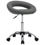 Gray synthetic leather work chair with wheels by vidaXL, Office chairs - Ref: Foro24-323668, Price: 71,10 €, Discount: %