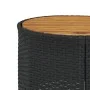 Sofá de jardín semicircular con mesa y cojines ratán PE negro by , Outdoor sofas - Ref: Foro24-3318530, Price: 467,68 €, Disc...