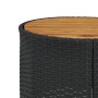 Sofá de jardín semicircular con mesa y cojines ratán PE negro by , Outdoor sofas - Ref: Foro24-3318530, Price: 385,76 €, Disc...