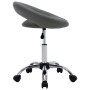 Grauer Arbeitsstuhl aus Kunstleder mit Rollen von vidaXL, Bürostühle - Ref: Foro24-323668, Preis: 74,45 €, Rabatt: %