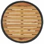 Sofá de jardín redondo con mesa y cojines ratán PE negro by , Outdoor sofas - Ref: Foro24-3318539, Price: 678,68 €, Discount: %