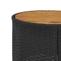 Sofá de jardín redondo con mesa y cojines ratán PE negro by , Outdoor sofas - Ref: Foro24-3318539, Price: 678,68 €, Discount: %