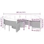 Sofá de jardín redondo con mesa y cojines ratán PE negro by , Outdoor sofas - Ref: Foro24-3318539, Price: 678,68 €, Discount: %