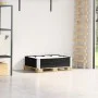 Collar de palet madera maciza de pino negro 80x60 cm by , Loading platforms and pallets - Ref: Foro24-4010265, Price: 42,30 €...