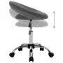 Gray synthetic leather work chair with wheels by vidaXL, Office chairs - Ref: Foro24-323668, Price: 71,10 €, Discount: %