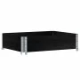 Collar de palet madera maciza de pino negro 80x60 cm by , Loading platforms and pallets - Ref: Foro24-4010265, Price: 42,30 €...