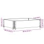 Collar de palet madera maciza de pino negro 80x60 cm by , Loading platforms and pallets - Ref: Foro24-4010265, Price: 43,23 €...