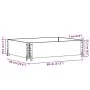 Collar de palet madera maciza de pino negro 80x60 cm by , Loading platforms and pallets - Ref: Foro24-4010265, Price: 42,30 €...