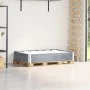 Collar de palet madera maciza de pino gris 120x80 cm by , Loading platforms and pallets - Ref: Foro24-4010273, Price: 43,79 €...