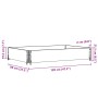 Collar de palet madera maciza de pino gris 120x80 cm de , Plataformas de carga y palés - Ref: Foro24-4010273, Precio: 52,08 €...