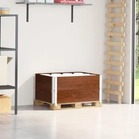 Collares de palets 2 uds madera maciza de pino marrón 80x60 cm by , Loading platforms and pallets - Ref: Foro24-4010271, Pric...