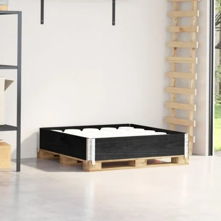 Collar de palet madera maciza de pino negro 100x100 cm by , Loading platforms and pallets - Ref: Foro24-4010286, Price: 41,72...