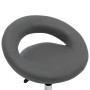 Grauer Arbeitsstuhl aus Kunstleder mit Rollen von vidaXL, Bürostühle - Ref: Foro24-323668, Preis: 74,45 €, Rabatt: %