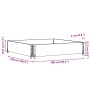 Massive Halskette aus schwarzer Kiefernpalettenholz 100x100 cm. von , Ladeplattformen und Paletten - Ref: Foro24-4010286, Pre...