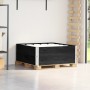 Collares de palets 2 uds madera maciza de pino negro 100x100 cm by , Loading platforms and pallets - Ref: Foro24-4010290, Pri...