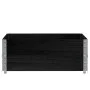 Collares de palets 2 uds madera maciza de pino negro 100x100 cm by , Loading platforms and pallets - Ref: Foro24-4010290, Pri...