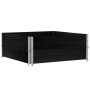 Collares de palets 2 uds madera maciza de pino negro 100x100 cm by , Loading platforms and pallets - Ref: Foro24-4010290, Pri...