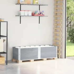 Collares de palets 2 uds madera maciza de pino gris 150x50 cm by , Loading platforms and pallets - Ref: Foro24-4010299, Price...