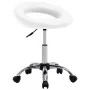 White synthetic leather work chair with wheels by vidaXL, Office chairs - Ref: Foro24-323663, Price: 64,93 €, Discount: %
