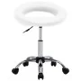 Weißer Arbeitsstuhl aus Kunstleder mit Rollen von vidaXL, Bürostühle - Ref: Foro24-323663, Preis: 63,85 €, Rabatt: %