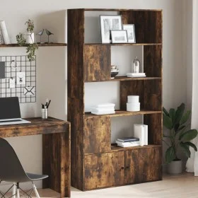 Regal aus geräucherter Eichen-Ingenieurholz 100x36x189 cm von , Bücherregale und Regale - Ref: Foro24-3295328, Preis: 137,48 ...