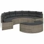 Sofá de jardín semicircular 2 piezas ratán sintético gris by , Outdoor sofas - Ref: Foro24-3262071, Price: 575,28 €, Discount: %