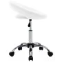 Weißer Arbeitsstuhl aus Kunstleder mit Rollen von vidaXL, Bürostühle - Ref: Foro24-323663, Preis: 63,85 €, Rabatt: %