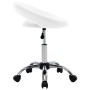 Weißer Arbeitsstuhl aus Kunstleder mit Rollen von vidaXL, Bürostühle - Ref: Foro24-323663, Preis: 64,93 €, Rabatt: %