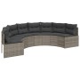 Sofá de jardín semicircular 2 piezas ratán sintético gris by , Outdoor sofas - Ref: Foro24-3262071, Price: 654,55 €, Discount: %
