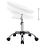 Weißer Arbeitsstuhl aus Kunstleder mit Rollen von vidaXL, Bürostühle - Ref: Foro24-323663, Preis: 64,93 €, Rabatt: %