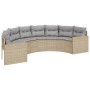 Halbrundes Gartensofa-Set, 3-teilig, aus synthetischem Rattan in Beige. von , Outdoor-Sofas - Ref: Foro24-3262067, Preis: 635...