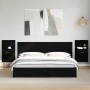 Mesitas de noche de pared con luces LED 2 unidades negro by , Nightstands - Ref: Foro24-848160, Price: 136,40 €, Discount: %