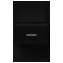 Mesitas de noche de pared con luces LED 2 unidades negro by , Nightstands - Ref: Foro24-848160, Price: 136,40 €, Discount: %
