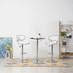 Kitchen stools 2 units white synthetic leather by vidaXL, Kitchen stools - Ref: Foro24-323643, Price: 123,27 €, Discount: %