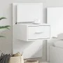 Mesita de noche de pared con luces LED blanco de , Mesitas de noche - Ref: Foro24-848157, Precio: 64,69 €, Descuento: %