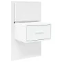 Mesita de noche de pared con luces LED blanco de , Mesitas de noche - Ref: Foro24-848157, Precio: 64,69 €, Descuento: %