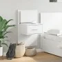 Mesita de noche de pared con luces LED blanco de , Mesitas de noche - Ref: Foro24-848157, Precio: 64,69 €, Descuento: %