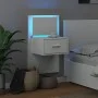 Mesita de noche de pared con luces LED blanco de , Mesitas de noche - Ref: Foro24-848157, Precio: 64,69 €, Descuento: %