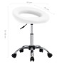 Weißer Arbeitsstuhl aus Kunstleder mit Rollen von vidaXL, Bürostühle - Ref: Foro24-323663, Preis: 64,93 €, Rabatt: %