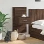 Mesita de noche de pared con luces LED roble marrón by , Nightstands - Ref: Foro24-848169, Price: 59,54 €, Discount: %