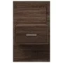 Mesita de noche de pared con luces LED roble marrón by , Nightstands - Ref: Foro24-848169, Price: 59,54 €, Discount: %
