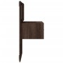 Mesita de noche de pared con luces LED roble marrón de , Mesitas de noche - Ref: Foro24-848169, Precio: 62,56 €