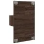 Mesita de noche de pared con luces LED roble marrón by , Nightstands - Ref: Foro24-848169, Price: 59,54 €, Discount: %