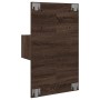 Mesita de noche de pared con luces LED roble marrón by , Nightstands - Ref: Foro24-848169, Price: 60,51 €, Discount: %