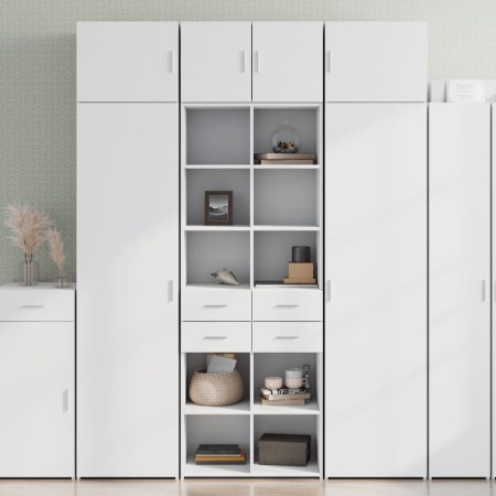 Aparador alto madera de ingeniería blanco 70x42,5x185 cm by , Sideboards - Ref: Foro24-3281462, Price: 160,19 €, Discount: %
