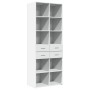 Aparador alto madera de ingeniería blanco 70x42,5x185 cm by , Sideboards - Ref: Foro24-3281462, Price: 160,19 €, Discount: %