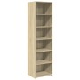 Aparador alto madera de ingeniería roble Sonoma 50x41x185 cm by , Sideboards - Ref: Foro24-3281682, Price: 100,55 €, Discount: %