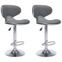 323648 Barhocker 2 Stk. Graues Kunstleder von vidaXL, Küchenhocker - Ref: Foro24-323648, Preis: 139,44 €, Rabatt: %